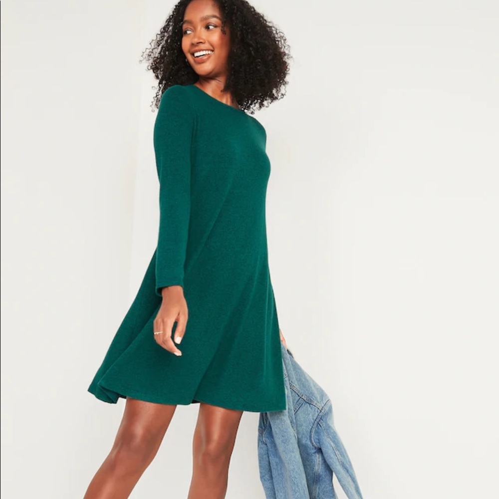 NWT Old Navy Plush-Knit Swing Dress